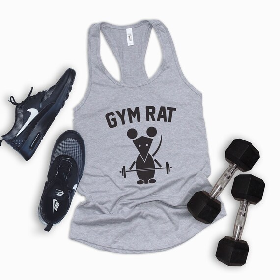 Tanque muscular Gym Rat / Camisa de entrenamiento para mujer