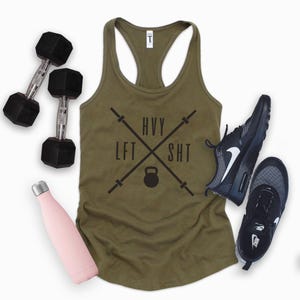 LFT sichtbares SHT Tank Top - Workout Shirt - Fitness Geschenk - Bodycycling Shirt - Gewichtheben Kleidung - Damen Gym Tank