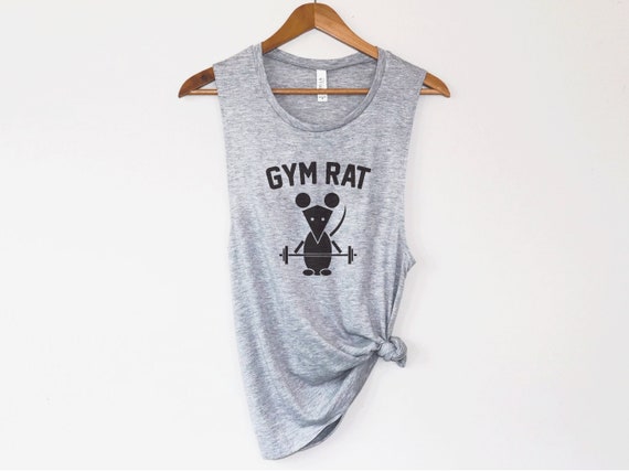 Tanque muscular Gym Rat / Camisa de entrenamiento para mujer