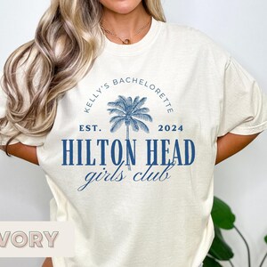 Custom beach bachelorette party shirts