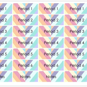 R01 || Custom Retro Weekly Teacher Planner Header Stickers