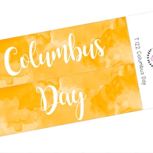 T122 || Aquarell Kolumbus / Indigene Völker Tag Ganztag Sticker