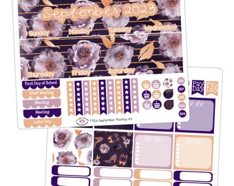 T259 || September Lavender Glitter Monthly Kit