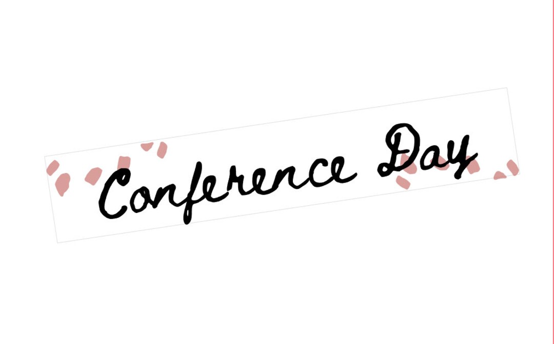 EV08 || Splatter Vertical Conference Day Full Day Stickers - Etsy