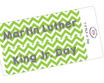 T17 || Chevron MLK Jr. Day Full Day Stickers