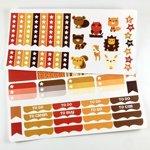 V12 || Woodland Creatures Planner Kit || For Vertical Erin Condren Life Planners