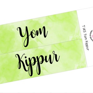 T145 || Watercolor Yom Kippur Full Day Stickers