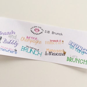 PROPRIETÀ S28 8 Adesivi per preventivo per il brunch