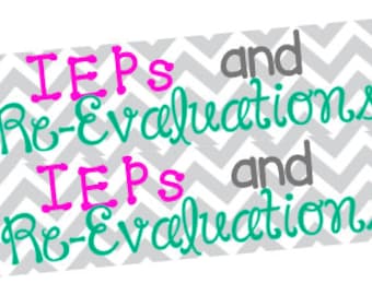 T48 || 2 IEP & Re-Evaluation Headers