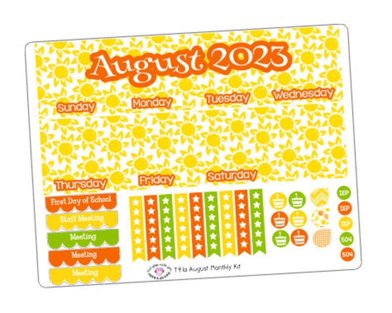 T258 August Sunshine Monthly Kit image 2