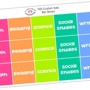 T83 || Teacher Header Side Bar Stickers