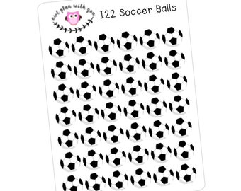 I22 || 42 Soccer Icon Stickers