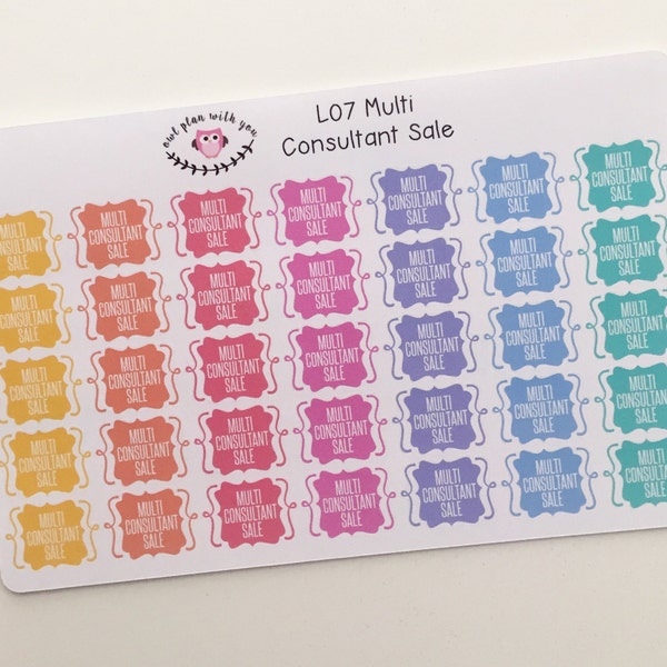 L07 || マルチコンサルタントセールステッカー