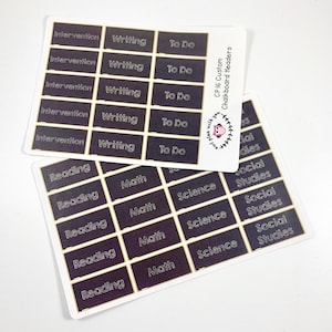 CP16 // 280 Adesivi personalizzati per l'intestazione della lavagna Happy Planner