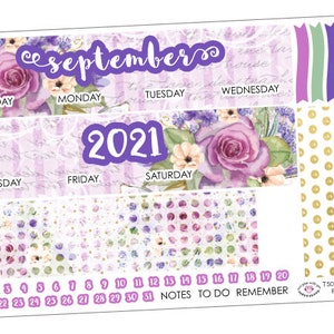TS07 || Purple Floral Simplified Monthly Kit