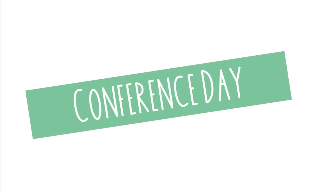 EV08 || Basic Vertical Conference Day Full Day Stickers - Etsy