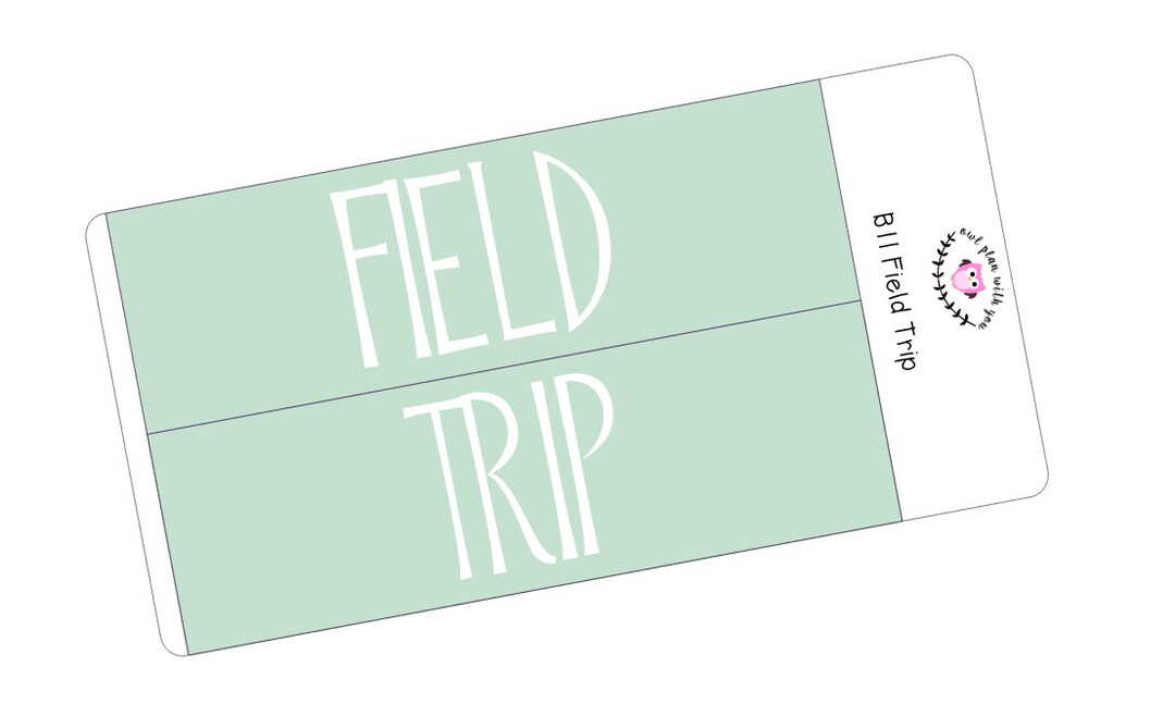 B11 || Basic Field Trip Full Day Stickers - Etsy