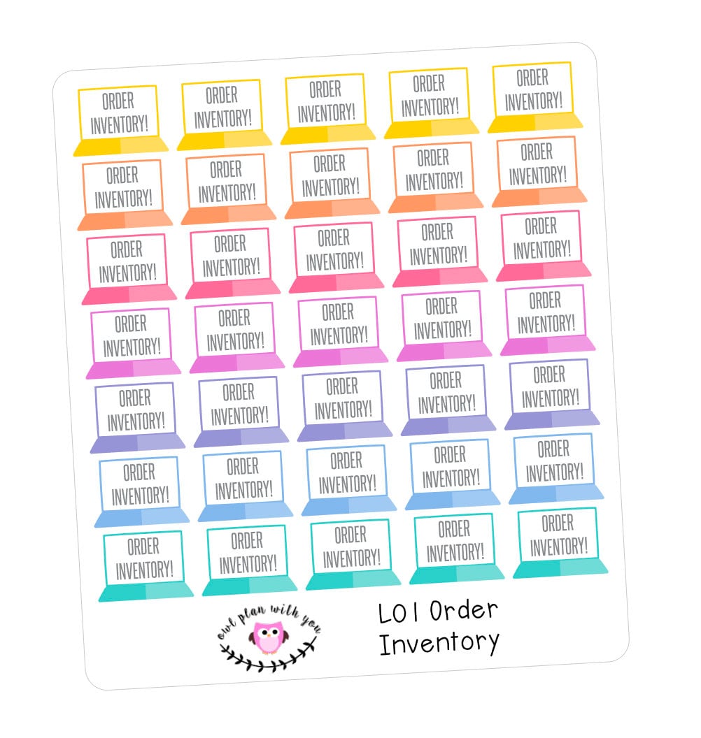 L01 || Order Inventory! Stickers - Etsy