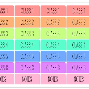 B01 || Basic Teacher Planner Header Stickers