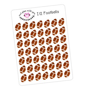I12 || 49 Football Icon Stickers