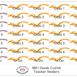 SB01 || Geode Softbound Teacher Planner Header Stickers