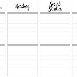 T150 || Custom Neutral Teacher Planner Header Stickers