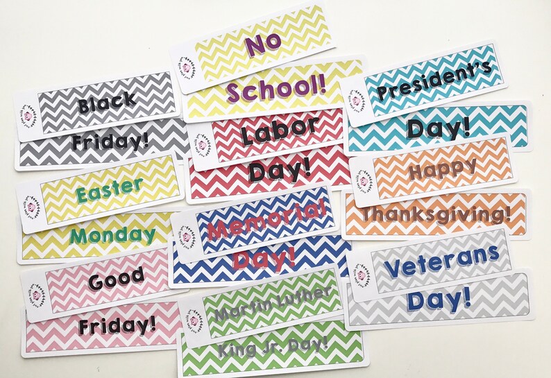 20 Mix and Match Full Day Stickers For Erin Condren Teacher Planners