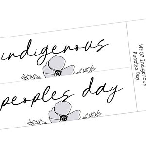 WF07 || Wildflower Columbus/Indigenous Peoples Day Ganztagsaufkleber