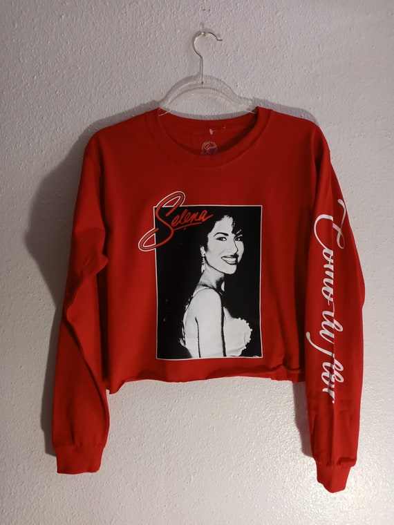 Selena Quintanilla Crop Top Selena Crop Top Long Sleeves New! OUT