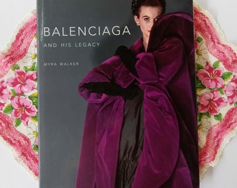 Balenciaga Book  Hardcover Balenciaga And His Legacy Book Hard To Find Vintage Fashion Designer Biography Cristobal Balenciaga