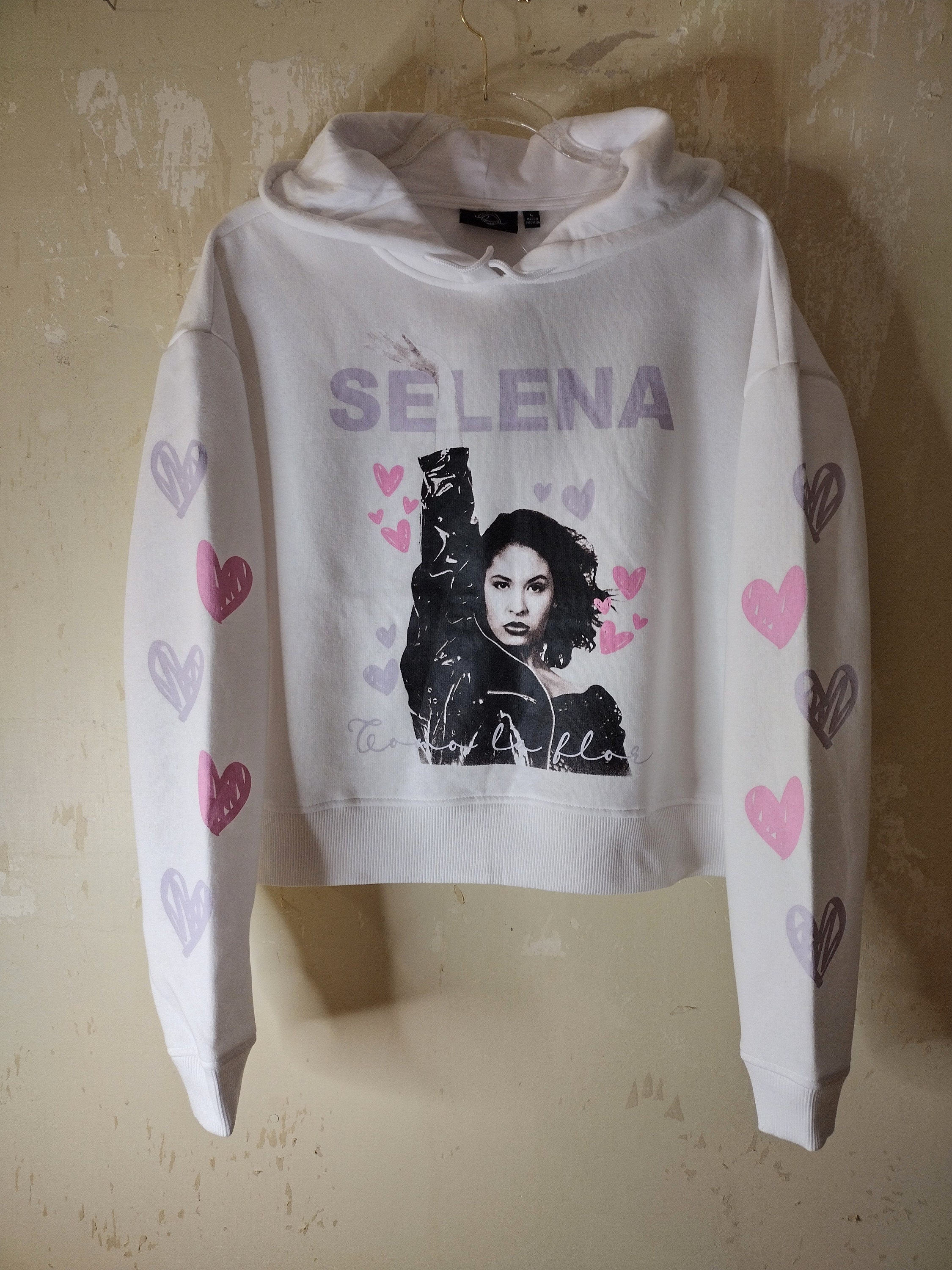 Selena Hoodie New White Hoodie Large 
