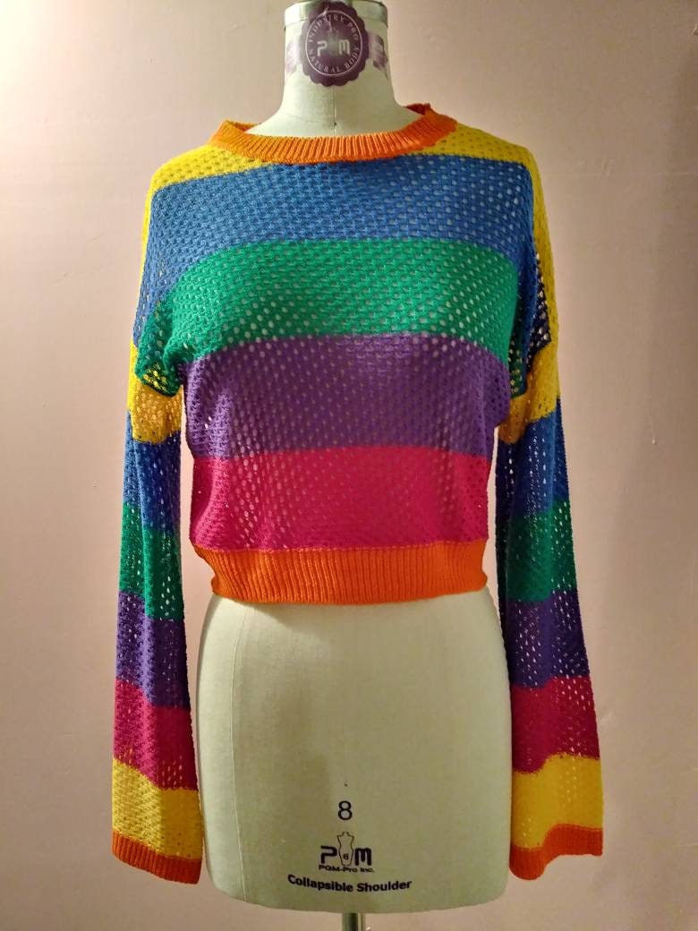 Jersey Niña United Colors Of Benetton - Rayas Multicolor Con Lurex, Talla 140 Cm - Tejido Acrílico Y Poliamida