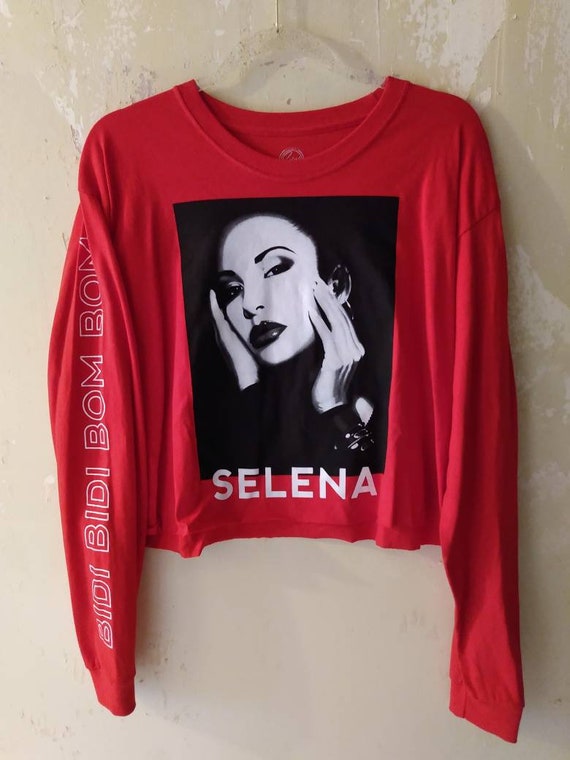 selena red jacket t shirt