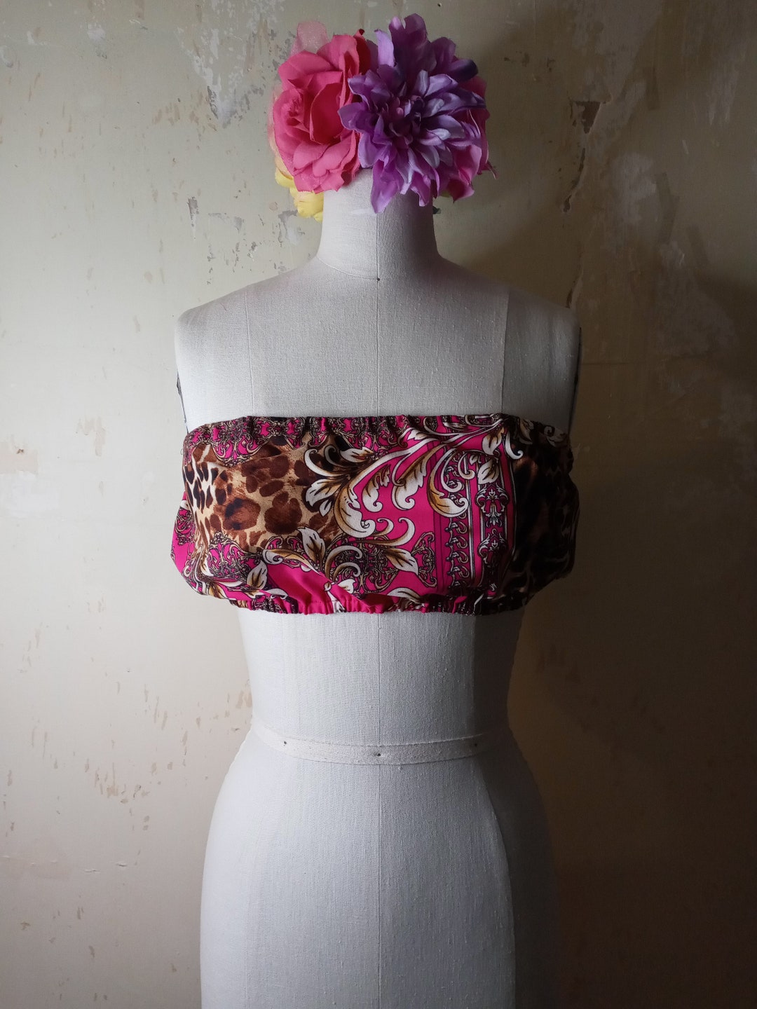 Animal Print Tube Top Medium Cheetah Print Tube Top Etsy