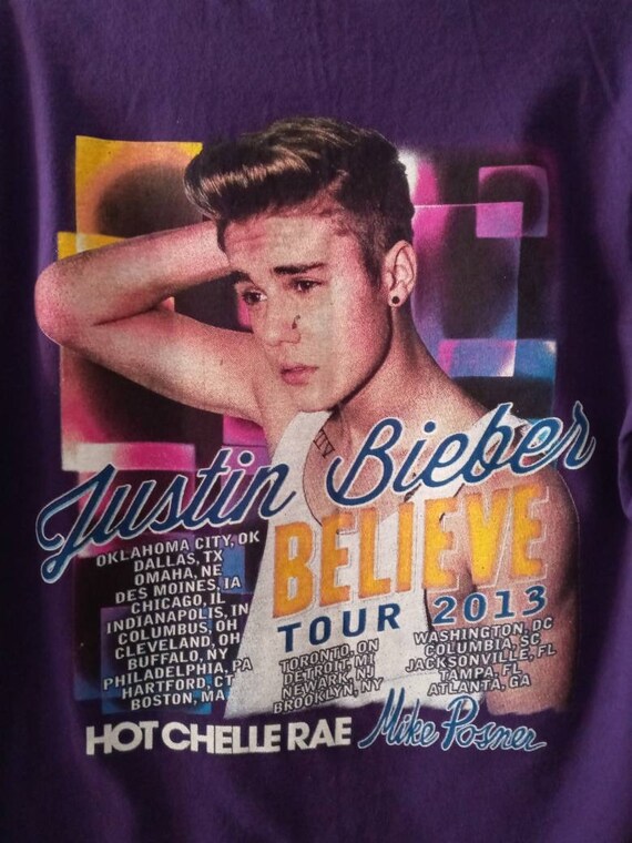 Justin Bieber Believe Tour Tシャツ　mサイズ JUSTIN BIEBER BELIEVE TOUR T SHIRT | eBay