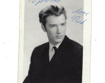 Love, Rich. Undated yearbook photo of a handsome young man with great skin.