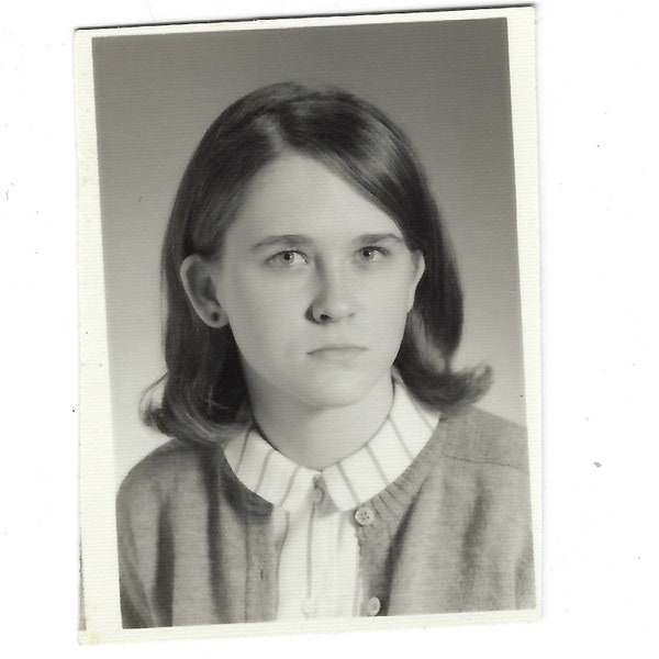 Nope. Undated vintage school days photo of a girl.