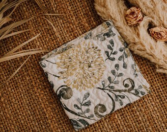 Floral quilted posing layer newborn photography posing prop bohemian style photo session boy and girl prop US customs pre paid