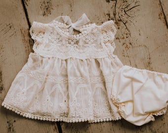 Tig Boho baby outfit top and bottoms set for cake smash outdoor sitter photography textured bohemian romper US customs pre paid