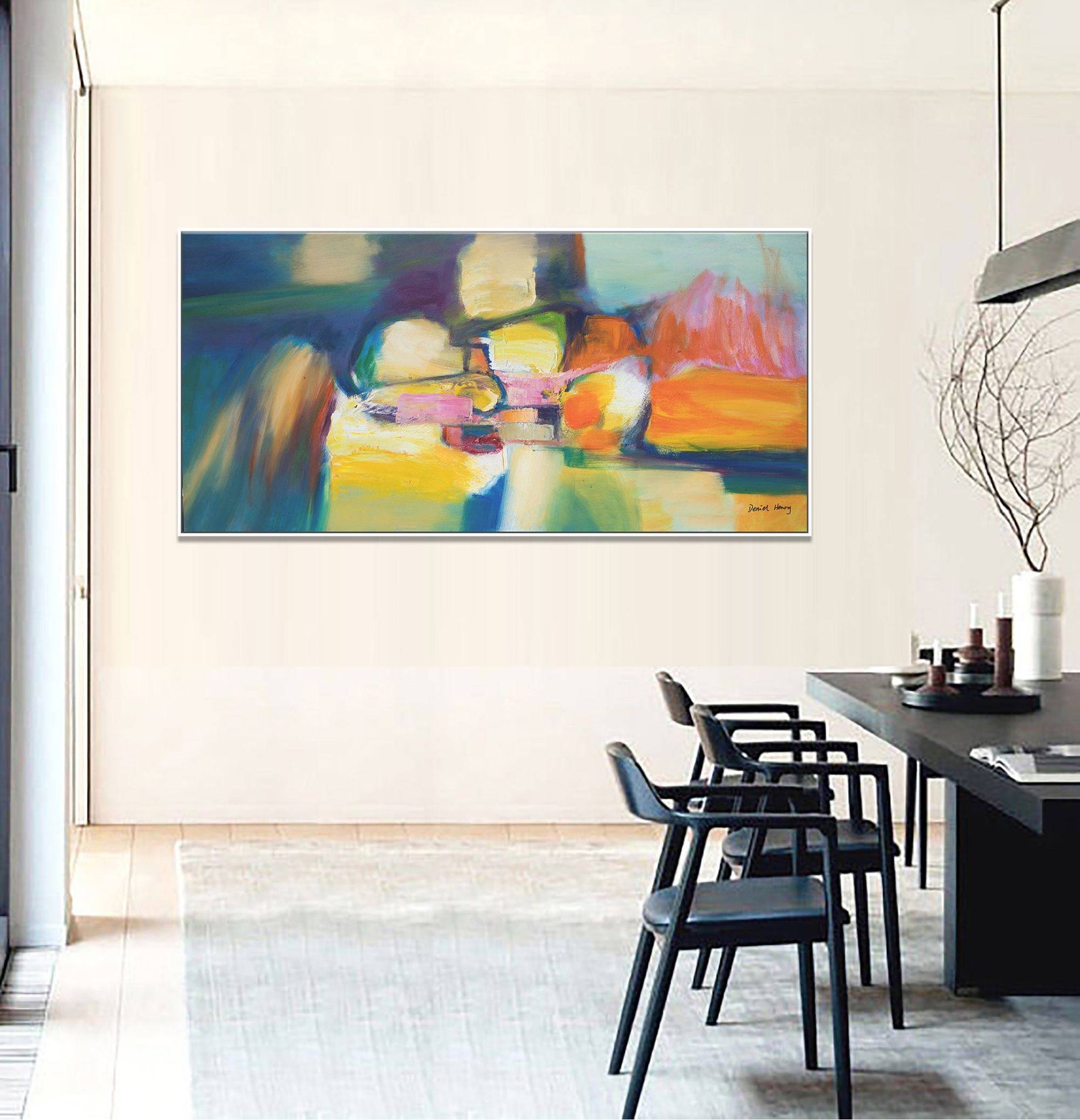 Original Oil Painting Living Room Art Contemporary Wall Art | Etsy