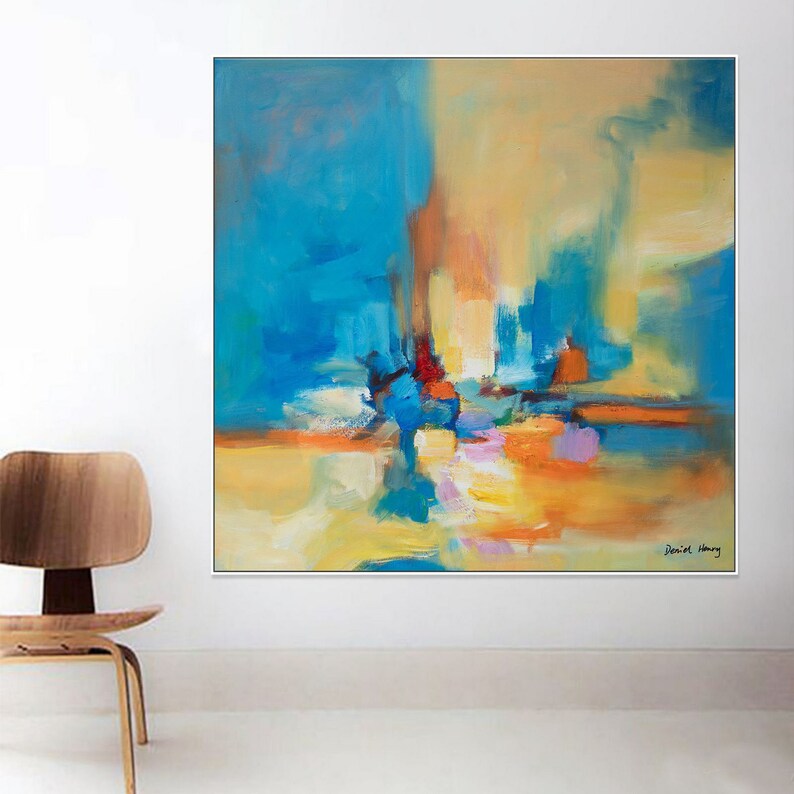 Oil Painting Abstract Large Painting Large Wall Decor - Etsy