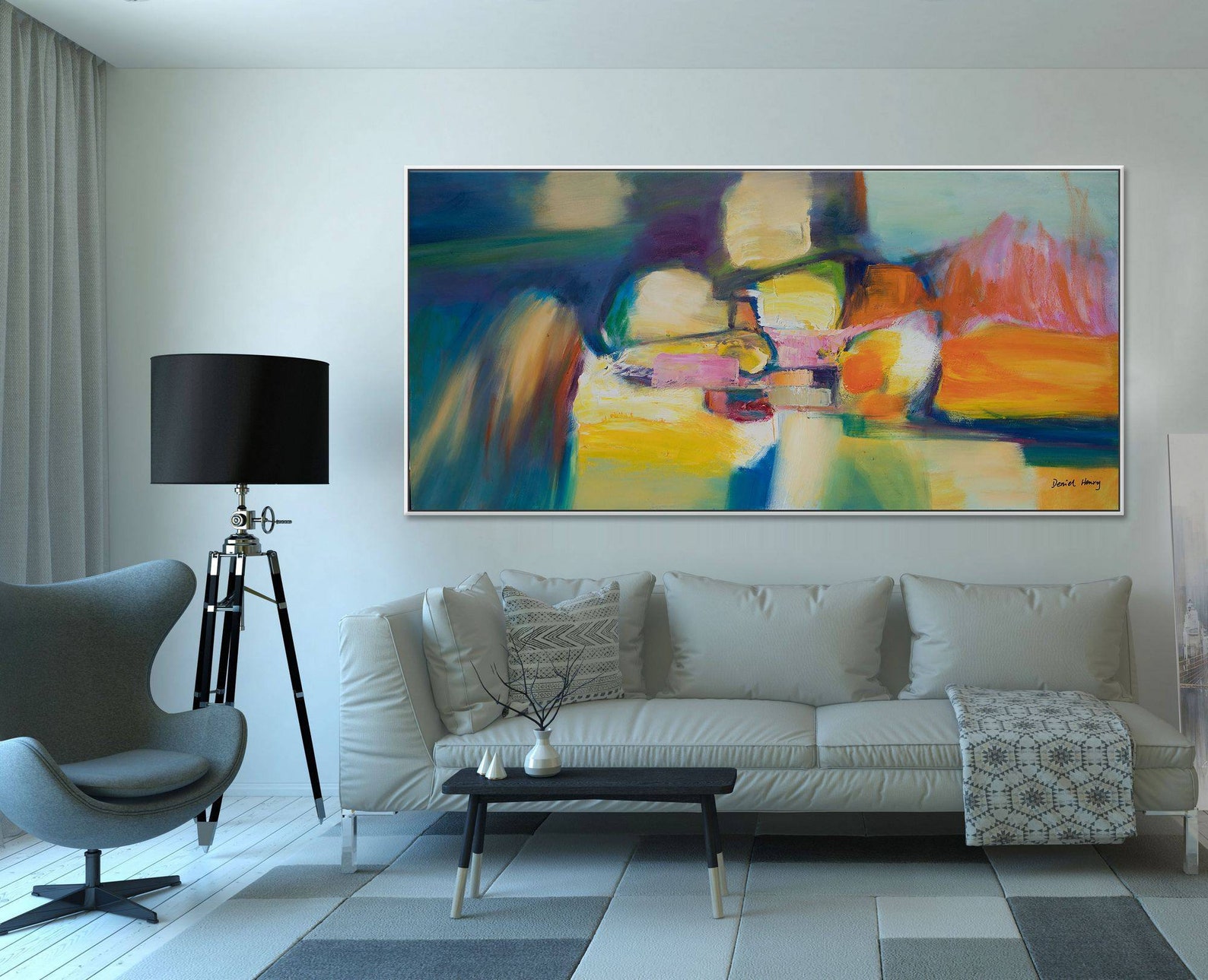 Original Oil Painting Living Room Art Contemporary Wall Art | Etsy