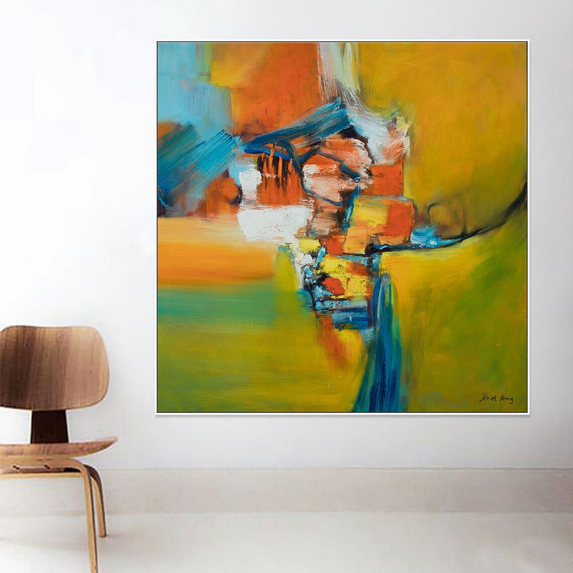 Abstract Oil Painting Large Canvas Painting Wall Art Canvas Etsy