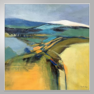 Oil Painting Abstract Landscape, Abstract Canvas Painting, Original Art, Contemporary Art, Living Room Art, Abstract Art, Large Canvas Art