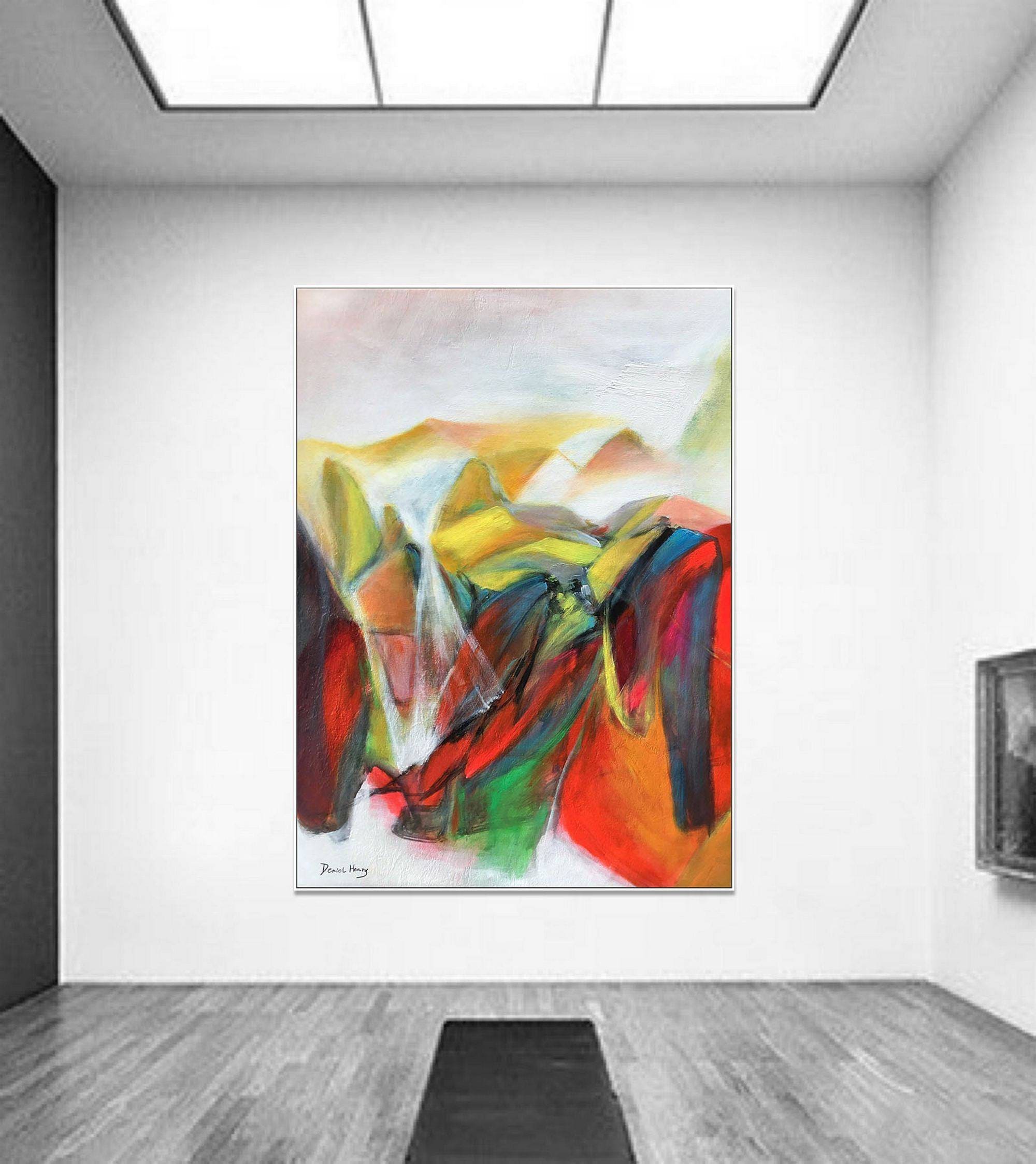 Abstract Painting Kitchen Wall Art Canvas Art Original Etsy