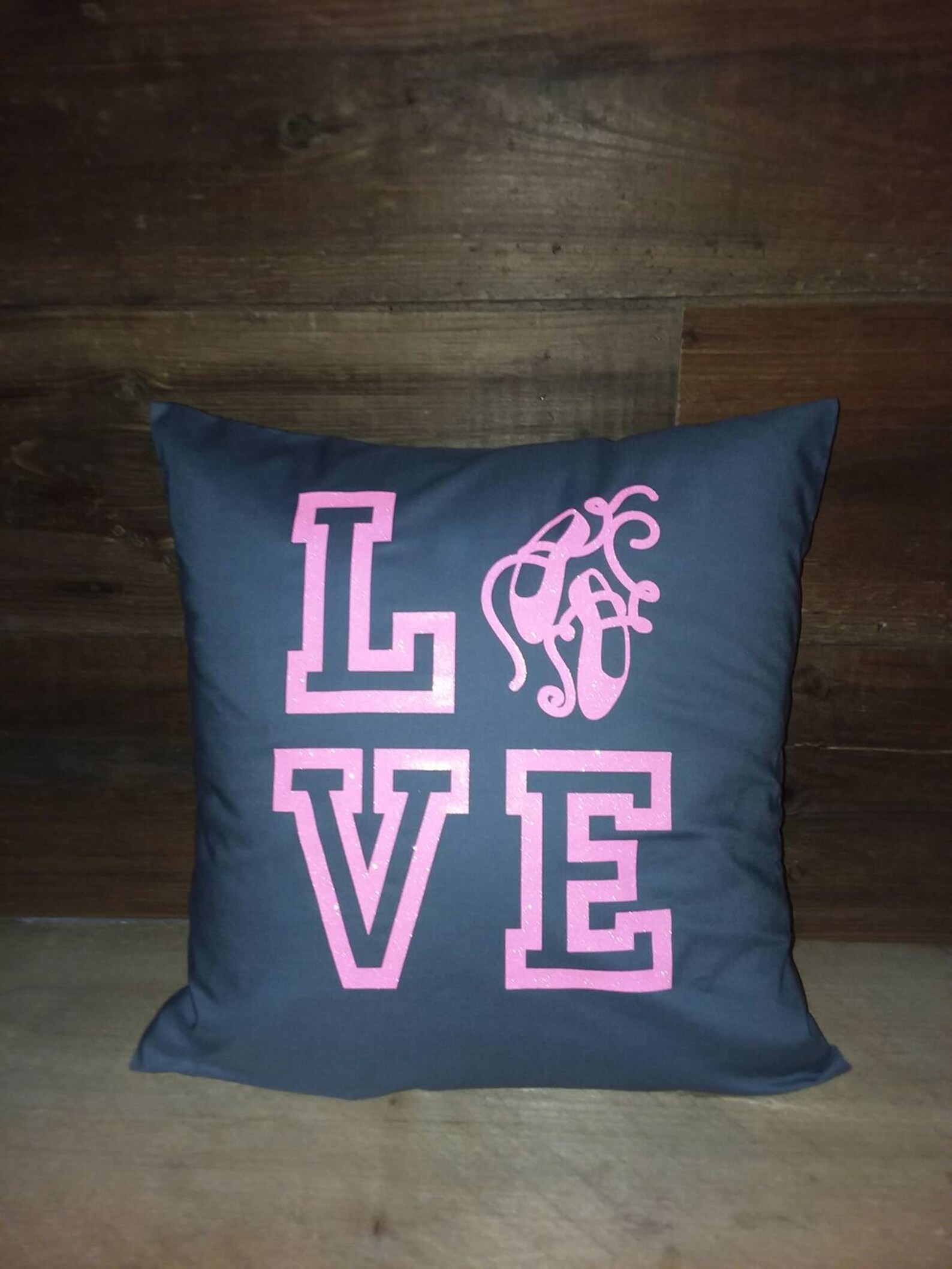 ballerina throw pillow, dancer gift, ballerina decor, love, ballerina gift, dance throw pillow, ballet shoes