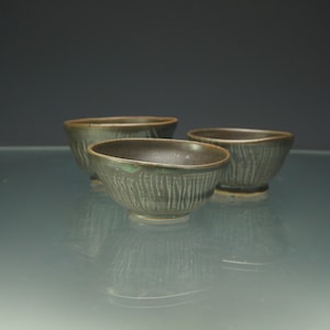 Small Spice Dish – Handmade 2&quot; Wabisabi Ceramic Bowl & Dipping Sauce Dish with textural