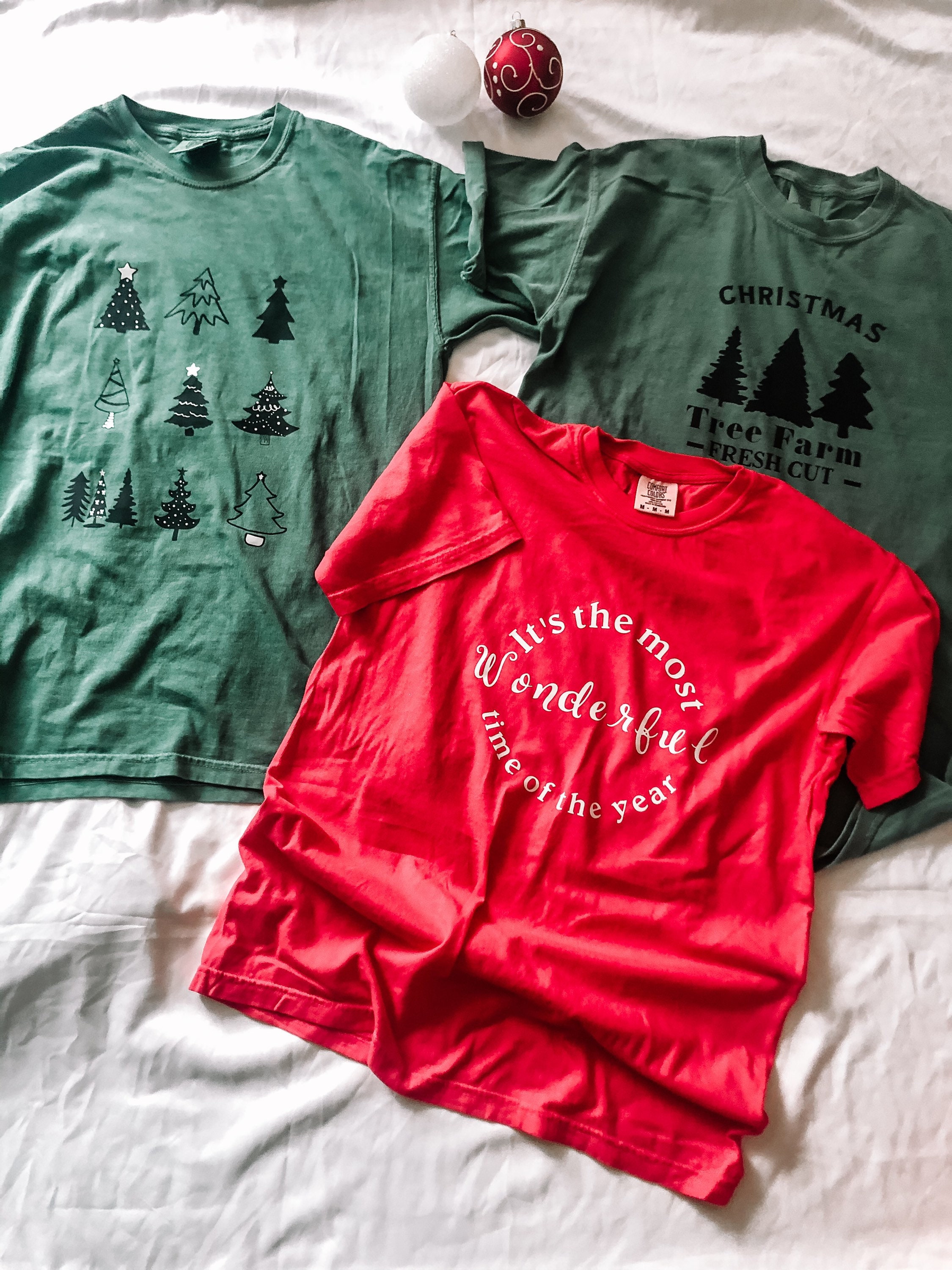 Fresh cut Christmas trees Tshirt Etsy