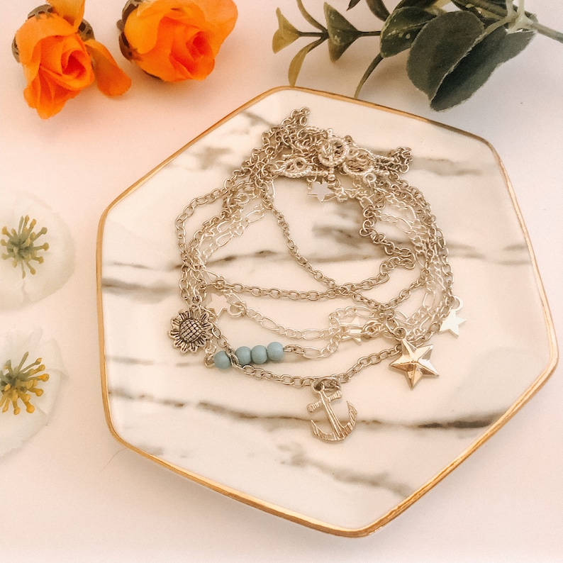 Seeing stars charm anklet