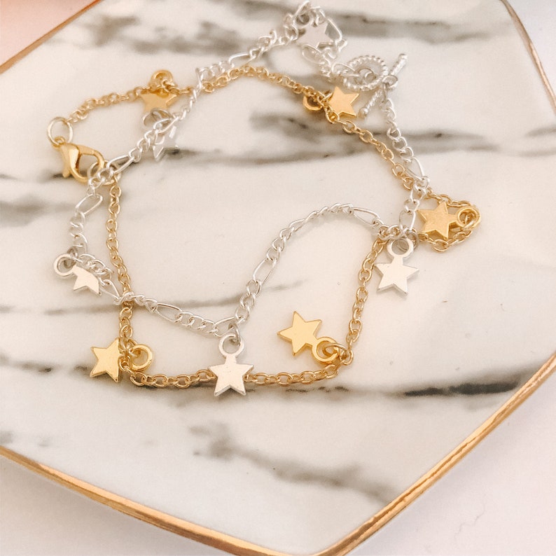 Seeing stars charm anklet